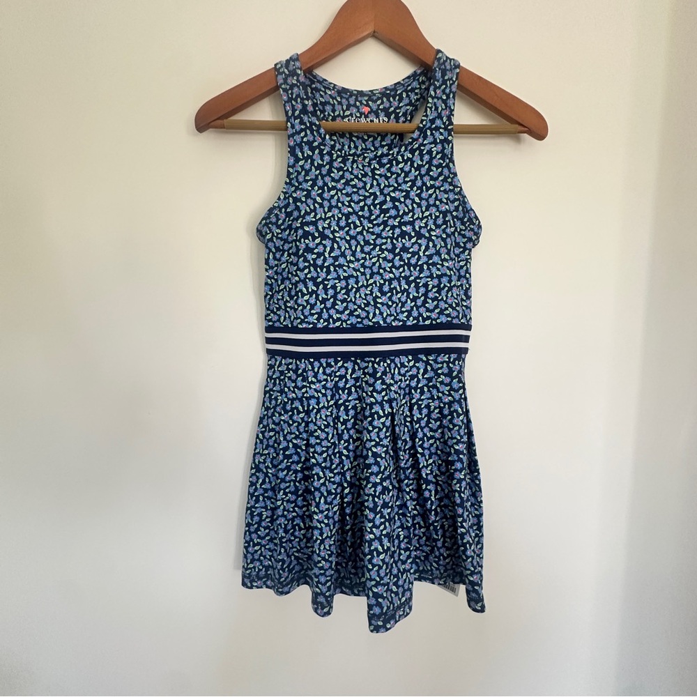 NWT J.Crew Crewcuts Activewear Skort Blue Floral Kids Dress 10